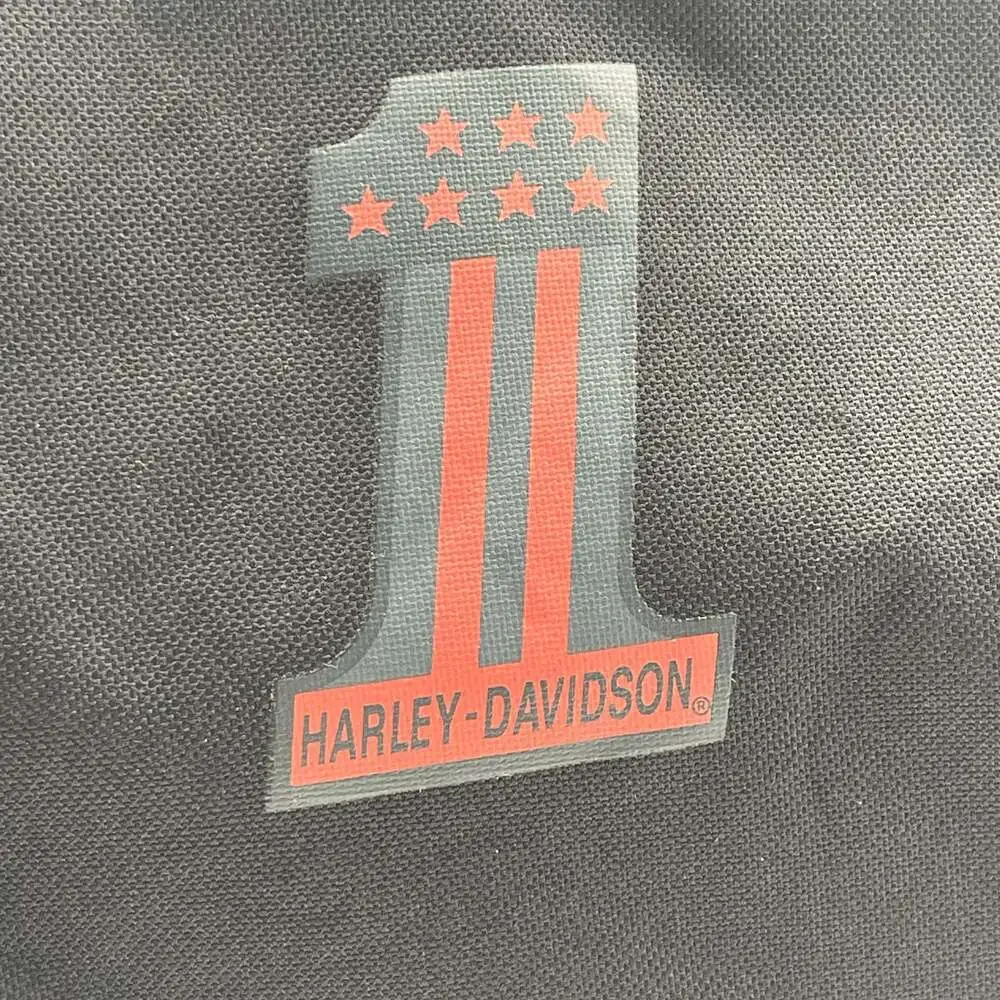 Harley-Davidson Black & Red Sport Stripe Duffel Gym Travel Bag